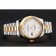 Swiss Rolex Datejust White Dial Roman Numerals Gold Bezel Stainless Steel Case Two Tone Bracelet