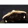 Swiss Patek Philippe Calatrava Gold Dial Diamond Markings Gold Case Black Leather Strap