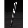 MontBlanc Silver Trimmed Black Ballpoint Pen With Rounded Tip Cap