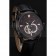 Swiss IWC Pilot's Watch Black Dial With Orange Markings Black Plated Stainless Steel Case Black Leather Strap 1453737