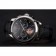 Patek Philippe Chronograph Black Guilloche Dial Stainless Steel Case Black Leather Strap