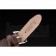 Hermes Classic MOP Dial Brown Elongated Leather Strap