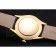 Swiss Rolex Cellini White Dial Gold Case Black Leather Strap