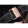 Breitling Transocean Black Dial Black Leather Strap Rose Gold Bezel 98204