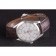 Omega Seamaster Silver Bezel with White Dial and Brown Leather Band  621573