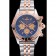 Breitling Chronomat Blue Dial Rose Gold Bezel And Subdials Stainless Steel Case Two Tone Bracelet