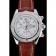 Breitling Chronomat 13 Stainless Steel Case White Dial Brown Leather Bracelet 622239