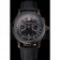 Swiss Patek Philippe 5170J Chronograph Black Dial Black Case Black Leather Strap