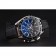 Omega Seamaster Aqua Terra Chrono GMT Black Dial Black Leather Bracelet  622535