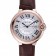 Swiss Cartier Ballon Bleu Brown Leather Bracelet  622064