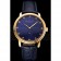Patek Philippe Calatrava Blue Guilloche Dial Gold Case Blue Leather Strap