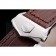 Tag Heuer Monaco Brushed Stainless Steel Case White Dial Brown Leather Strap 98173