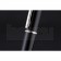 Cartier Silver Rimmed Black Ballpoint Pen  622758