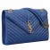 Saint Laurent Classic Monogram Satchel Rolay Blue 607883
