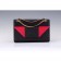 YSL Betty Medium Chain Shoulder Red Black