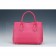 Prada Double Tote Pebbled Leather Fuchsia   18927298