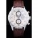 Tag Heuer Swiss Carrera Tachymeter Bezel Dark Brown Leather Strap White Dial