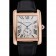 Cartier Tank MC White Dial Gold Case Black Leather Strap  622579