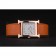 Hermes Heure H Rose Gold Bezel Orange Leather Strap White Dial 80234