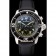 Swiss Blancpain Fifty Fathoms Flyback Chronograph Carbon Fiber Dial Stainless Steel Case Black Leather Strap