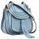 Chloe Hudson Small Blue Suede Leather Bag 18927056