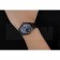 Swiss IWC Mark XVII Black Steel Case Black Dial Black Leather Bracelet  622667