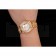 Swiss Rolex Day-Date Diamond Pave White Dial Gold Diamond Bracelet 1453958