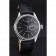 Rolex Cellini Black Dial Stainless Steel Case Black Leather Bracelet  622724