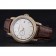 Swiss Vacheron Constantin Patrimony Contemporaine Gold Diamond Case White Dial Brown Leather Bracelet  622686