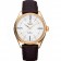 Rolex Cellini White Dial Gold Case Brown Leather Strap  622833