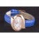 Chopard Luxury Gold Bezel with White Dial and Blue Leather Strap  621544