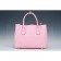 Prada Double Tote Pebbled Leather Pink  18927296