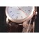 Patek Philipe Calatrava Roze Gold Polished Bezel Brown Leather Bracelet 801430