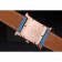 Hermes Heure H Rose Gold Diamond Encrusted Bezel Blue Leather Strap White Dial 80238