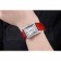 Cartier Tank MC Stainless Steel Diamond Case White Dial Red Leather Strap  622173