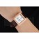 Piaget Emperador Limited Edition White Dial Engraved Rose Gold Case Brown Leather Bracelet  1454140