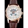 Breitling Chronomat Blue Dial Stainless Steel Case Gold Bezel Blue Leather Strap