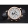 Patek Philippe Grand Complications White Dial Engraved Rose Gold Case Black Leather Bracelet 1454144