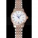 Patek Philippe Calatrava Ladies White Dial Blue Numerals Rose Gold Case Two Tone Bracelet 1453830