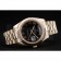 Rolex DayDate Black Patterned Dial Gold Stainless Steel Strap 41980
