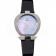 Omega Ladies Watch Pearl Dial Stainless Steel Case With Diamonds Black Leather Strap  622828