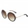 Miu Miu Round Embellished Brown Frame Sunglasses 308436