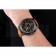 Bell and Ross BR126 Flyback Black Dial Black Case Gold Numerals Brown Suede Leather Strap