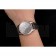 Swiss Tag Heuer Carrera Calibre 5 Gray Dial Rose Gold Case Black Leather Strap