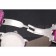 Cartier Ronde Louis Cartier White Dial Stainless Steel Case Fuchsia Leather Strap