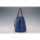 Prada Saffiano Double Tote Blue