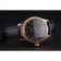 Swiss Rolex Cellini Black Dial Rose Gold Markings Rose Gold Case Black Leather Strap