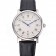 Cartier Rotonde Date White Dial Stainless Steel Case Black Leather Strap
