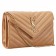 Saint Laurent Monogram Wallet On Chain Light Brown