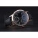 Patek Philippe Geneve Two Dial Black Dial Rose Gold Bezel Black Leather Band  622146